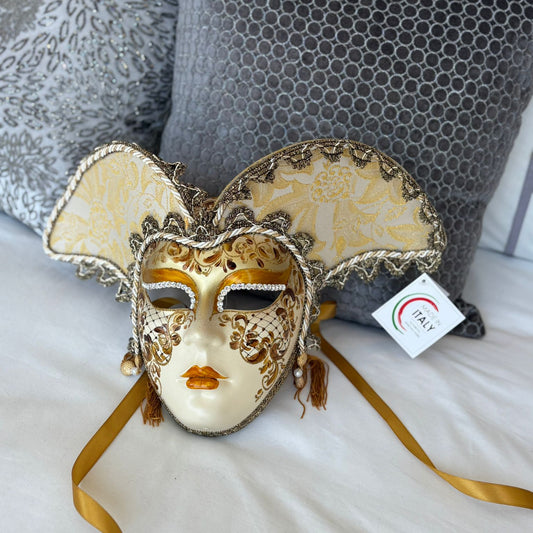 Venetian Mask Casanova Lusso Con Swarovski