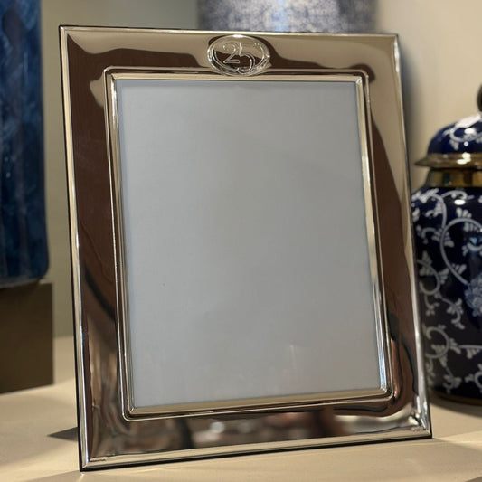 25th Anniversary Silver Photo Frame