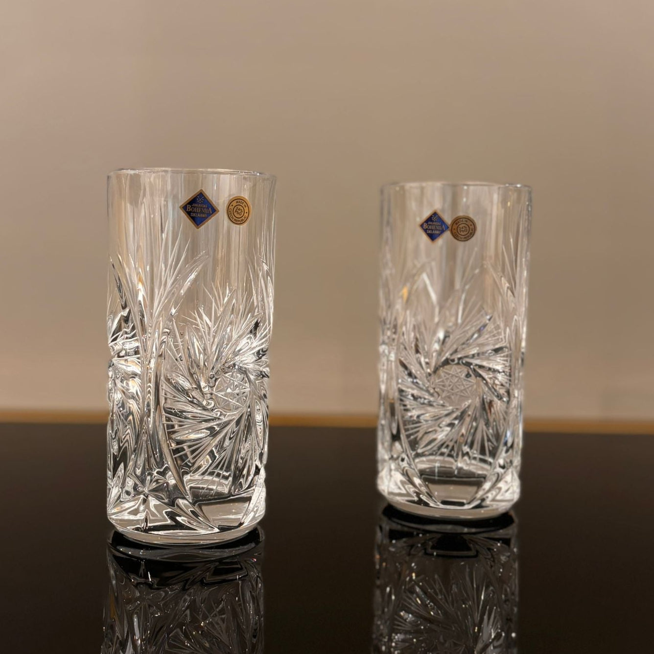 Set of 6 Pinwheel HB Glasses