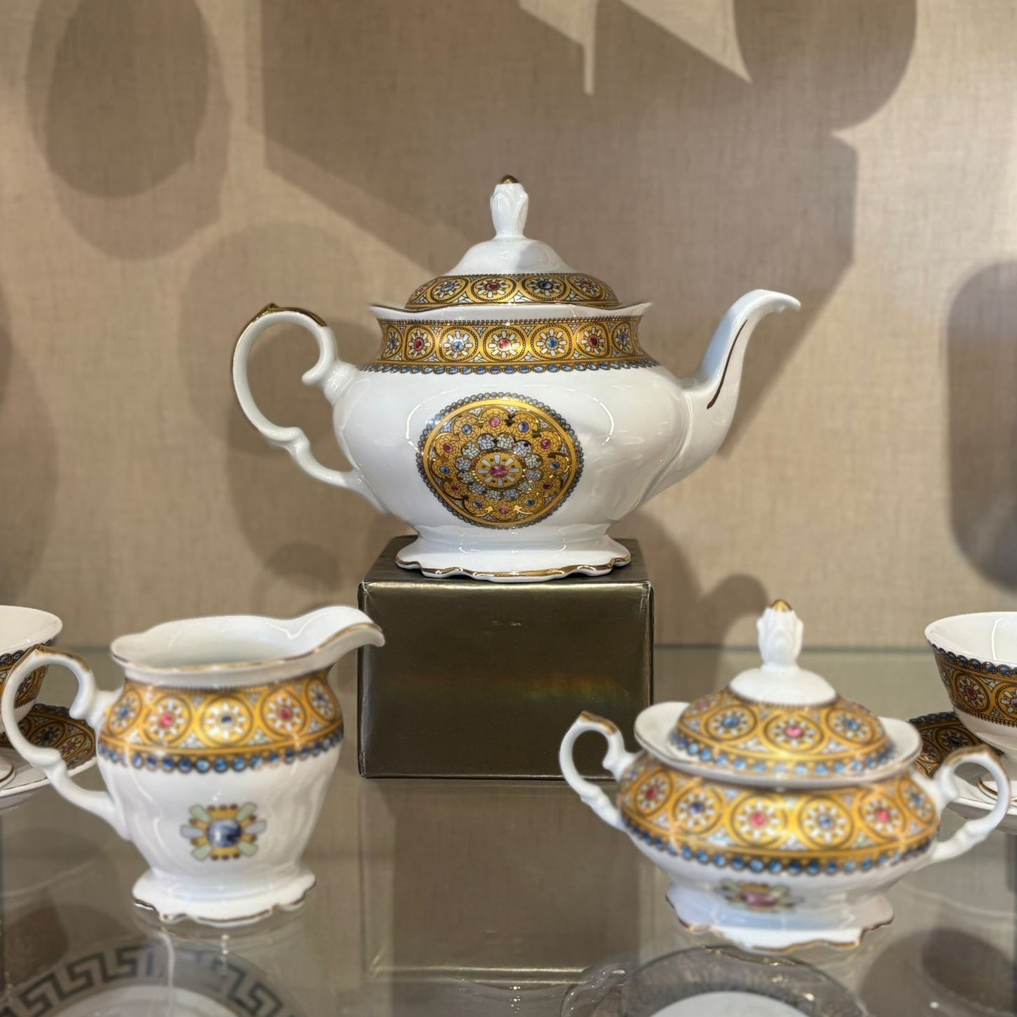 Limoges Porcelain & Gold Tea Set
