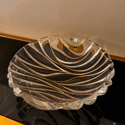 Bamboo Bowl With Gold Lines