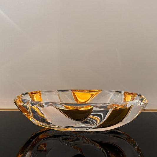 Bamboo Oval Bowl With Fond & Gold