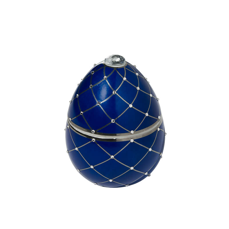Dark Blue Silver Candle