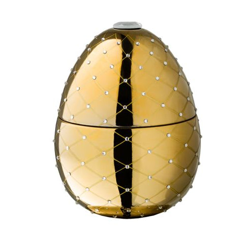 Large Gold and Crystal Candle