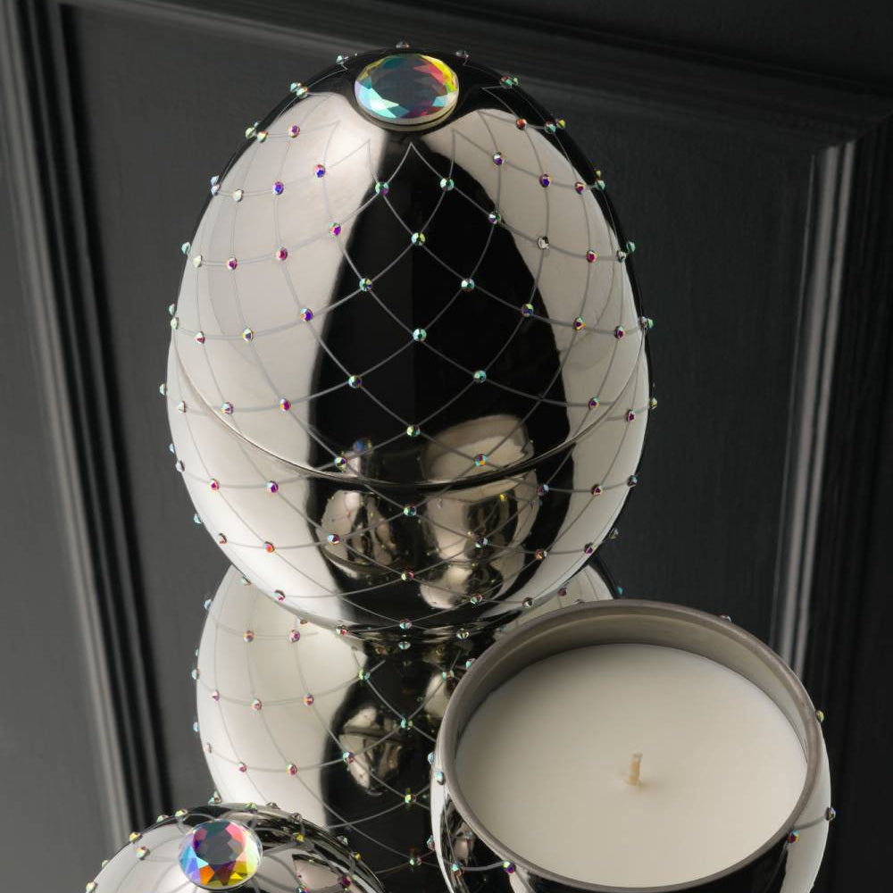Large Silver Candle