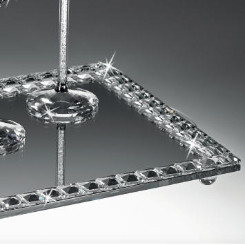 Mirrored Crystal Tray
